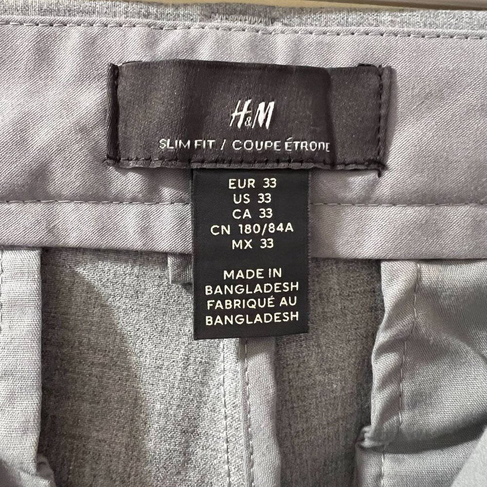 *BRAND NEW* H&M 4-Way Stretch Slim Fit Pants - Picture 2 of 4